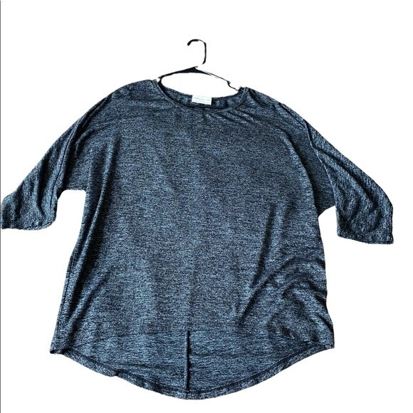 Bobbie Brooks Black & White Knit Long Sleeve Top Size 1X - Picture 1 of 6